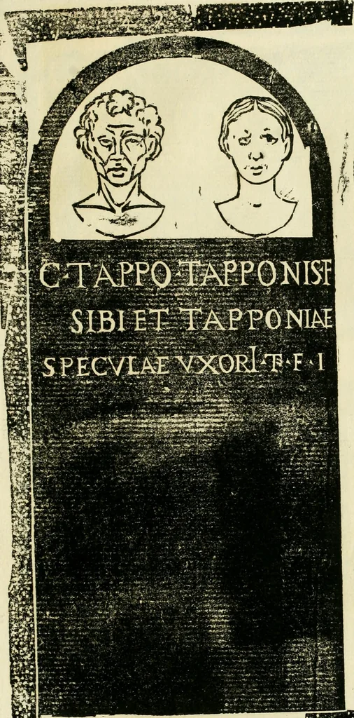 An illustration from Monvmenta antiqva vrbis et agri Brixiani, 1564, leaf 14