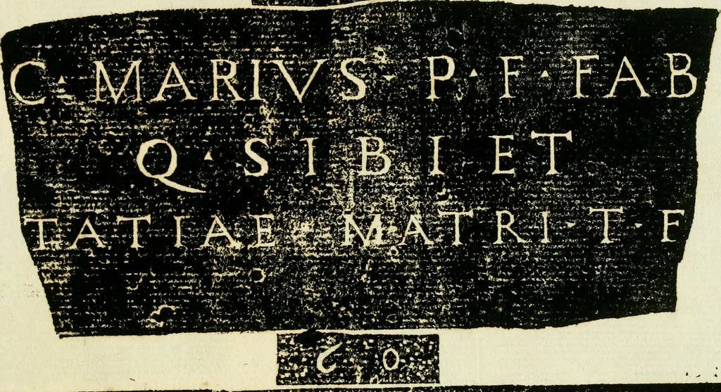 An illustration from Monvmenta antiqva vrbis et agri Brixiani, 1564, leaf 18
