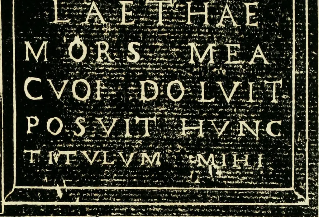 An illustration from Monvmenta antiqva vrbis et agri Brixiani, 1564, leaf 24