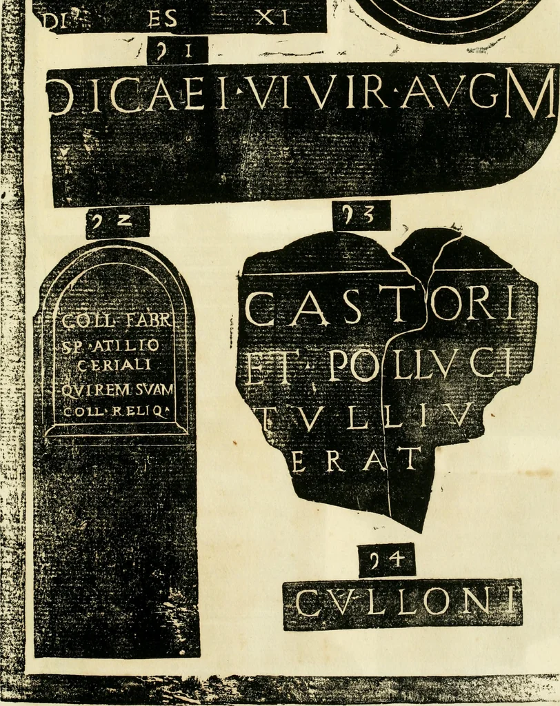 An illustration from Monvmenta antiqva vrbis et agri Brixiani, 1564, leaf 30