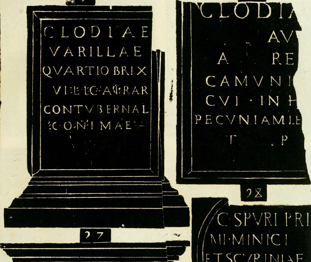An illustration from Monvmenta antiqva vrbis et agri Brixiani, 1564, leaf 32