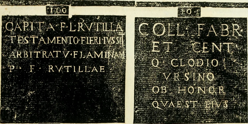 An illustration from Monvmenta antiqva vrbis et agri Brixiani, 1564, leaf 34