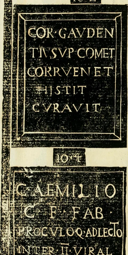 An illustration from Monvmenta antiqva vrbis et agri Brixiani, 1564, leaf 34