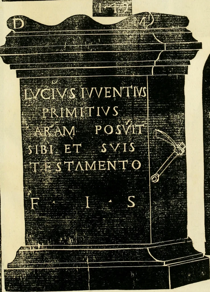 An illustration from Monvmenta antiqva vrbis et agri Brixiani, 1564, leaf 52