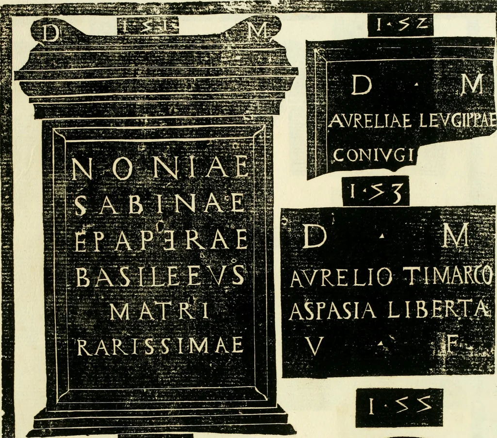 An illustration from Monvmenta antiqva vrbis et agri Brixiani, 1564, leaf 54