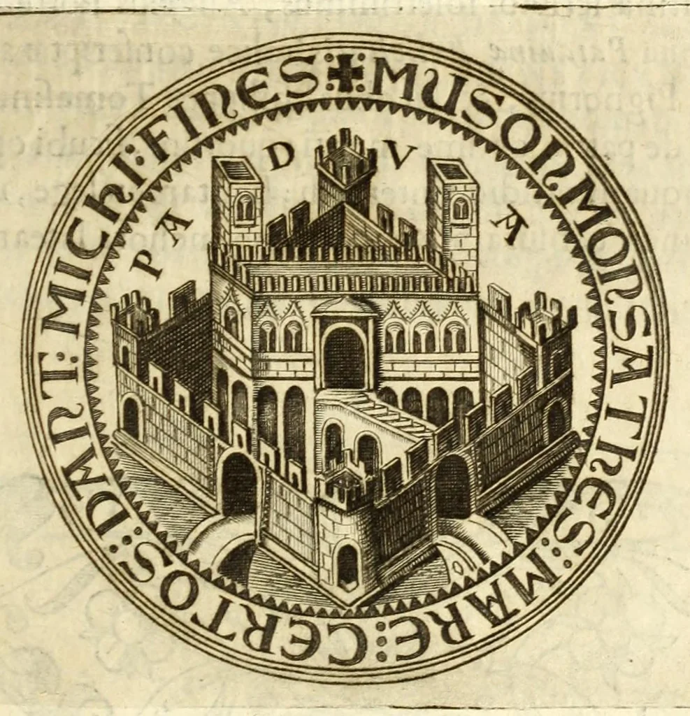An illustration from Monvmenta patavina Sertorii Vrsati stvdio collecta, digesta, explicata, suisque iconibus expressa ., 1652, leaf 25