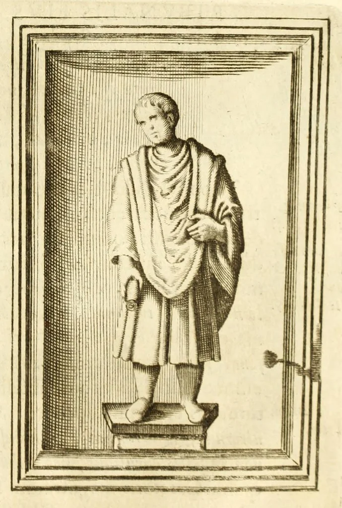 An illustration from Monvmenta patavina Sertorii Vrsati stvdio collecta, digesta, explicata, suisque iconibus expressa ., 1652, leaf 257