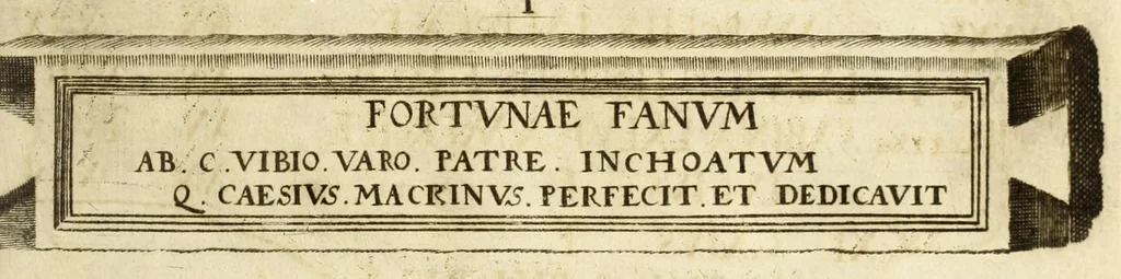An illustration from Monvmenta patavina Sertorii Vrsati stvdio collecta, digesta, explicata, suisque iconibus expressa ., 1652, leaf 259