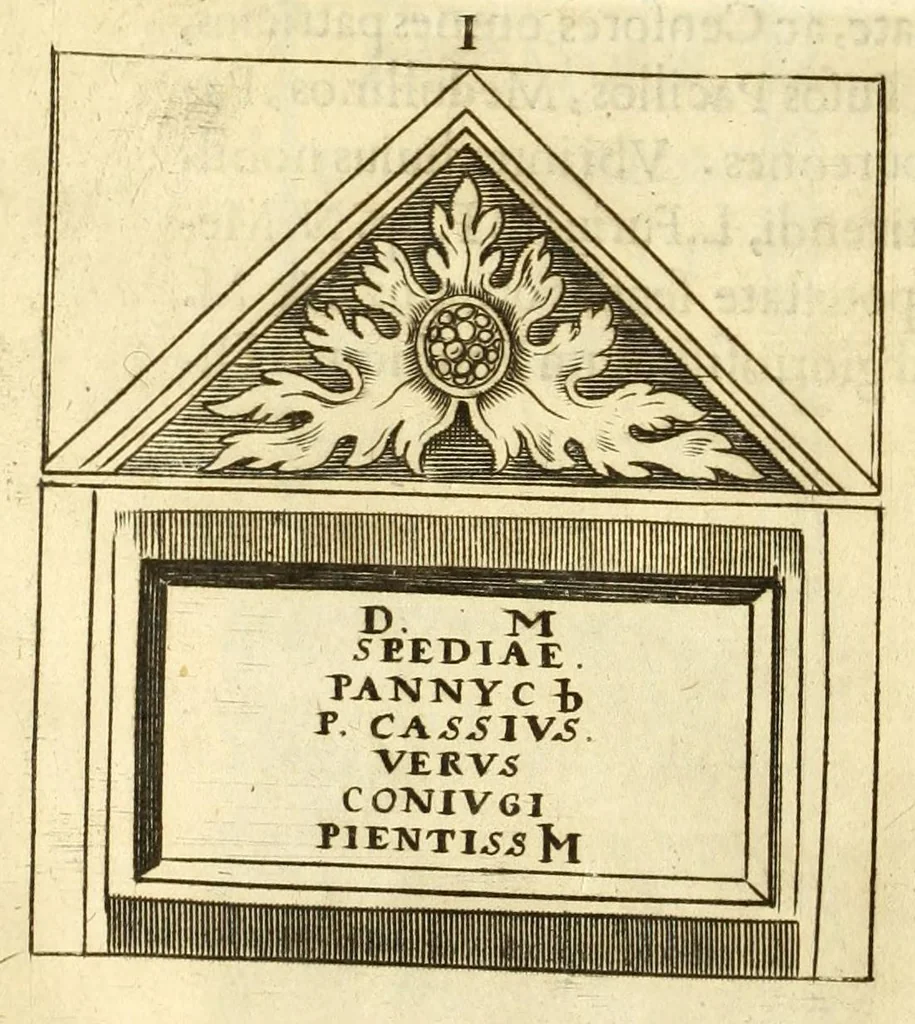 An illustration from Monvmenta patavina Sertorii Vrsati stvdio collecta, digesta, explicata, suisque iconibus expressa ., 1652, leaf 308
