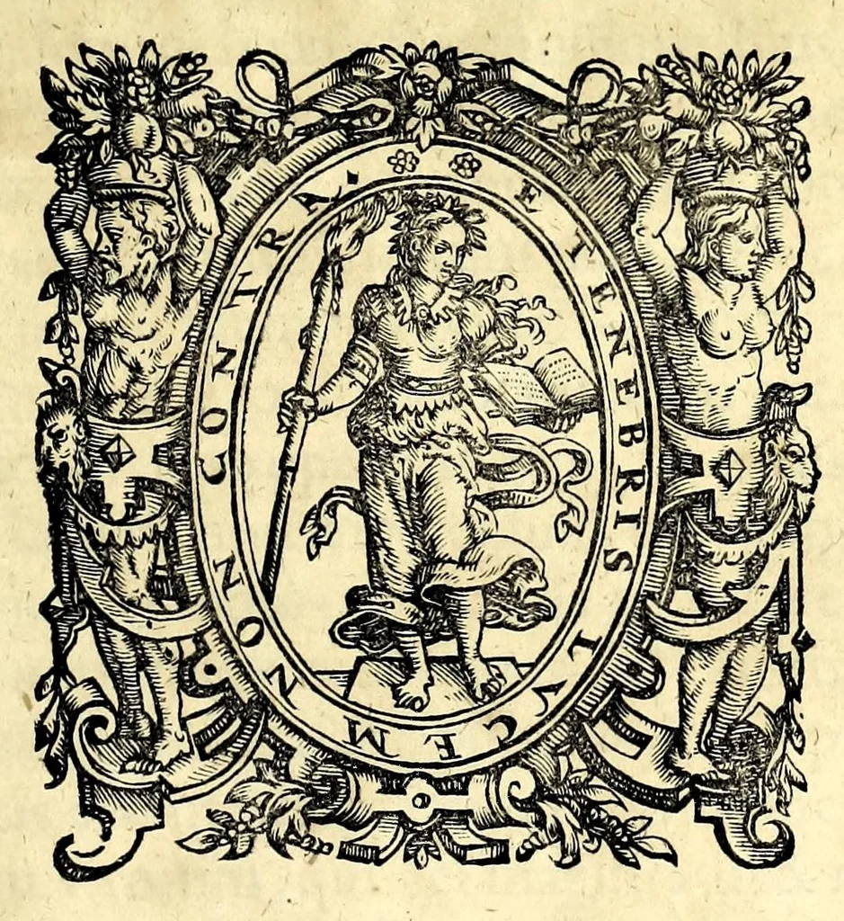 An illustration from Monvmentorvm Italiae, quae hoc nostro saeculo & a Christianis posita sunt libri qvatvor, 1592, leaf 215
