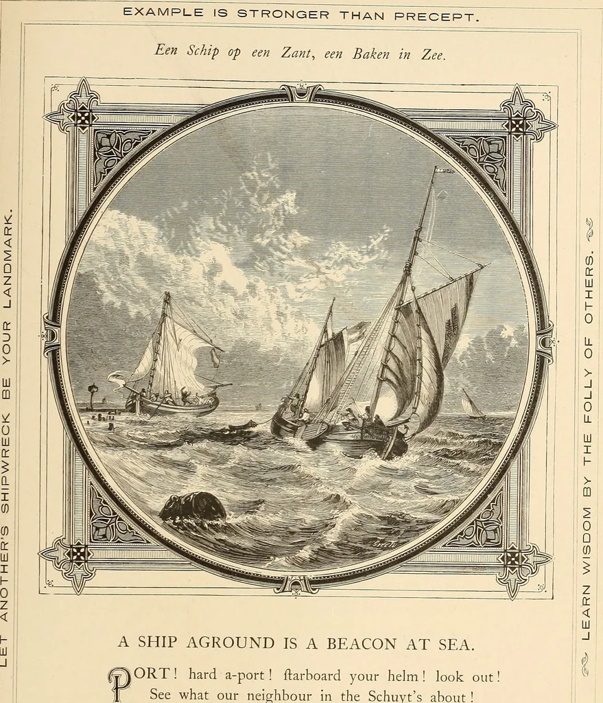 An illustration from Moral emblems, with aphorisms, adages, and proverbs, of all ages and nations, 1862, leaf 182