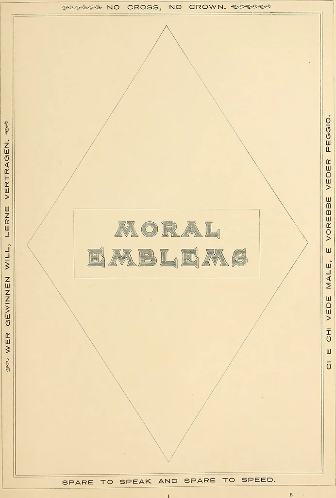 An illustration from Moral emblems, with aphorisms, adages, and proverbs, of all ages and nations, 1862, leaf 22