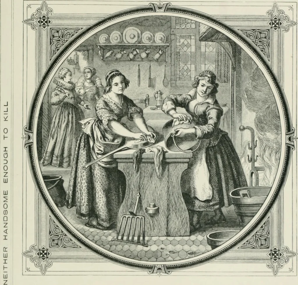 An illustration from Moral emblems : with aphorisms, adages, and proverbs, of all ages and nations, from Jacob Cats and Robert Farlie : with illustrations freely rendered, from designs found in their works, 1860, leaf 104