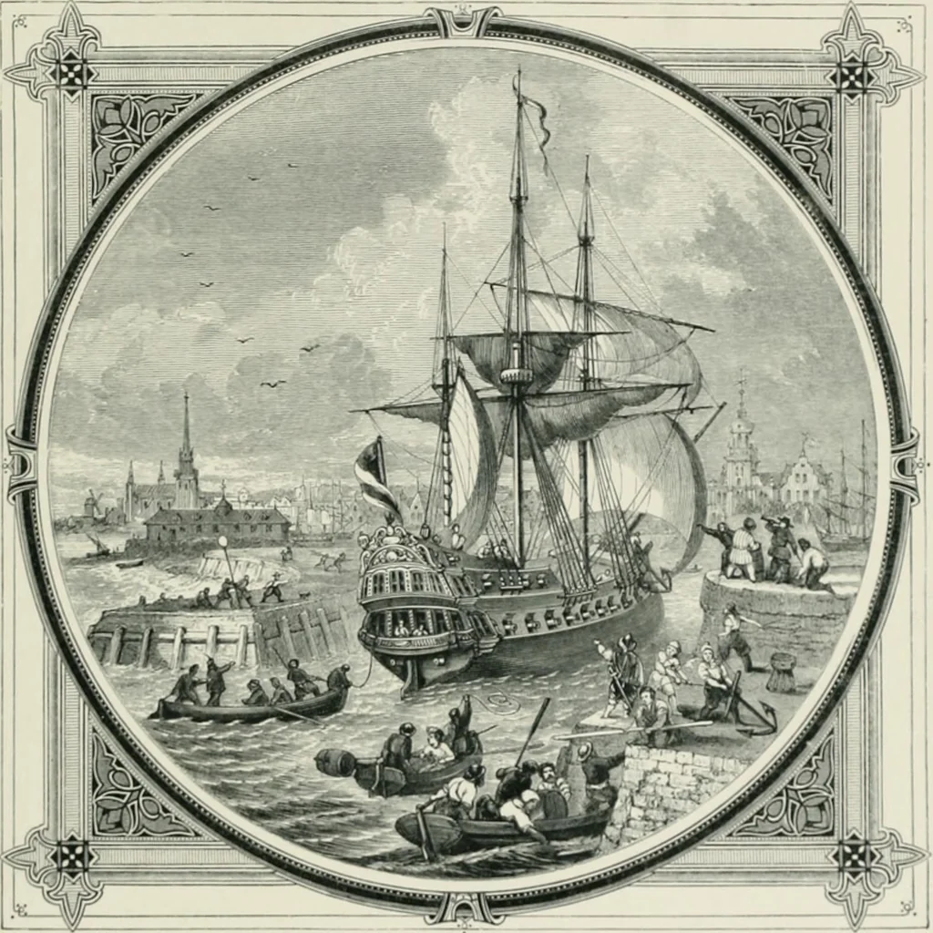 An illustration from Moral emblems : with aphorisms, adages, and proverbs, of all ages and nations, from Jacob Cats and Robert Farlie : with illustrations freely rendered, from designs found in their works, 1860, leaf 108