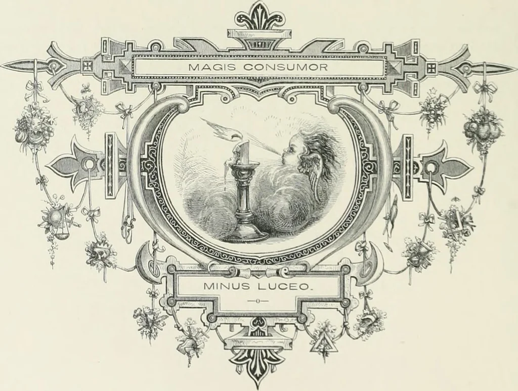 An illustration from Moral emblems : with aphorisms, adages, and proverbs, of all ages and nations, from Jacob Cats and Robert Farlie : with illustrations freely rendered, from designs found in their works, 1860, leaf 115