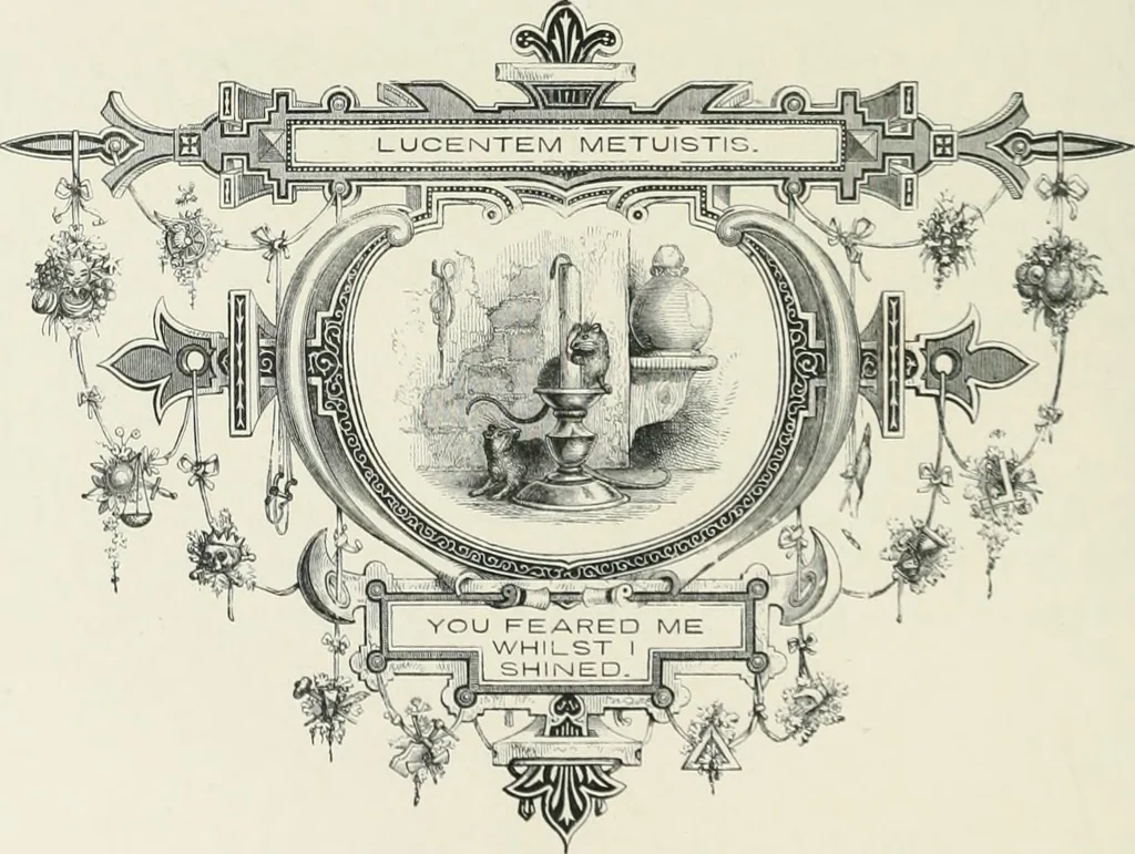 An illustration from Moral emblems : with aphorisms, adages, and proverbs, of all ages and nations, from Jacob Cats and Robert Farlie : with illustrations freely rendered, from designs found in their works, 1860, leaf 119
