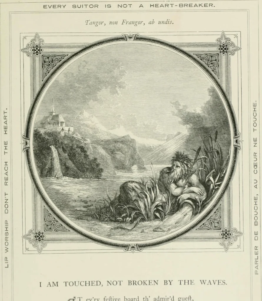 An illustration from Moral emblems : with aphorisms, adages, and proverbs, of all ages and nations, from Jacob Cats and Robert Farlie : with illustrations freely rendered, from designs found in their works, 1860, leaf 124