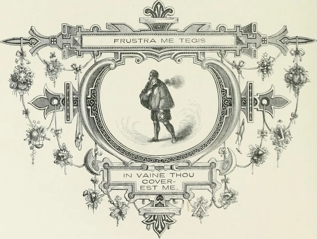 An illustration from Moral emblems : with aphorisms, adages, and proverbs, of all ages and nations, from Jacob Cats and Robert Farlie : with illustrations freely rendered, from designs found in their works, 1860, leaf 147