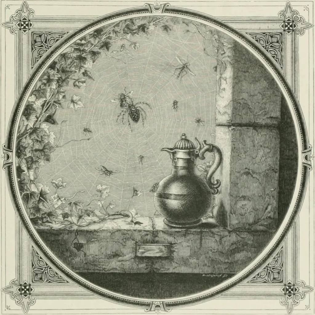 An illustration from Moral emblems : with aphorisms, adages, and proverbs, of all ages and nations, from Jacob Cats and Robert Farlie : with illustrations freely rendered, from designs found in their works, 1860, leaf 148
