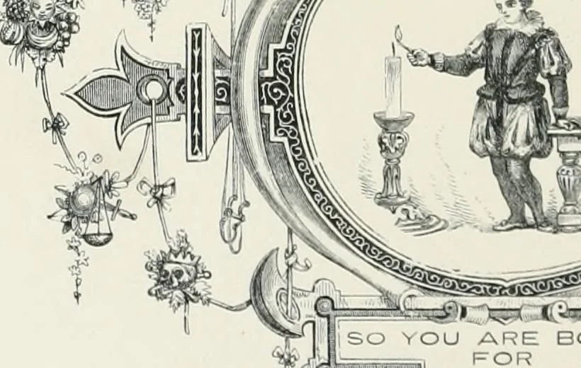 An illustration from Moral emblems : with aphorisms, adages, and proverbs, of all ages and nations, from Jacob Cats and Robert Farlie : with illustrations freely rendered, from designs found in their works, 1860, leaf 155