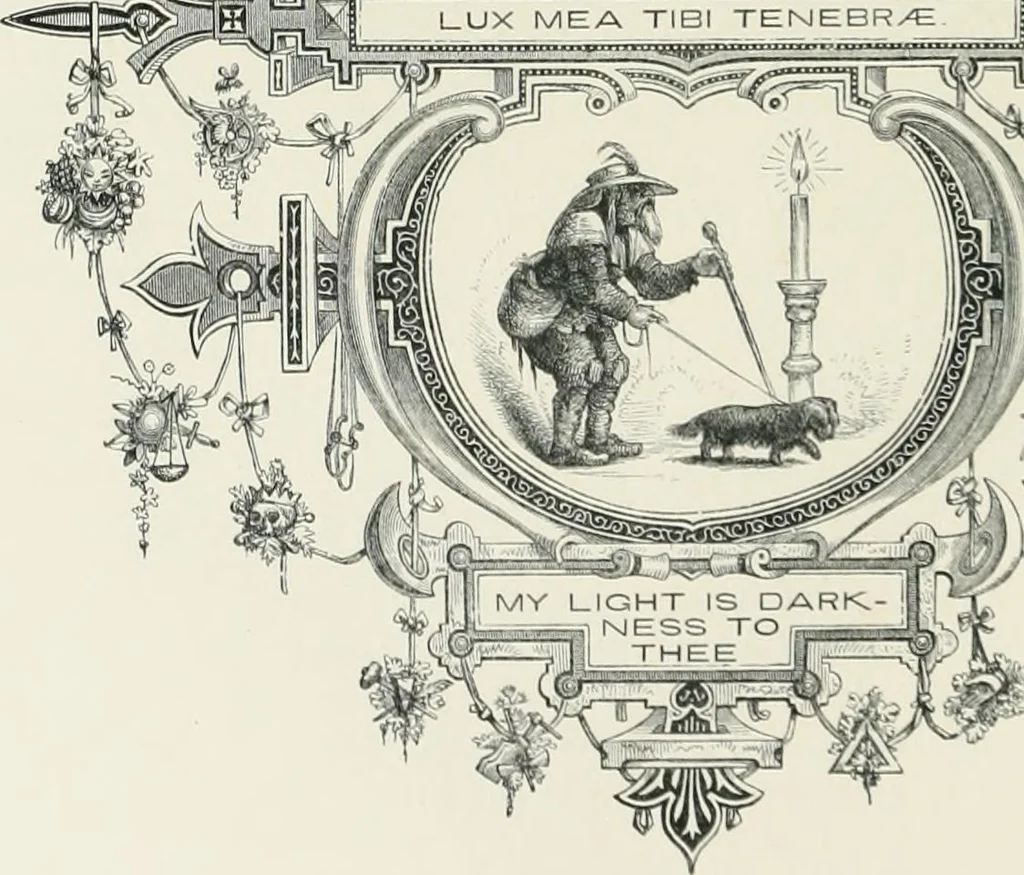 An illustration from Moral emblems : with aphorisms, adages, and proverbs, of all ages and nations, from Jacob Cats and Robert Farlie : with illustrations freely rendered, from designs found in their works, 1860, leaf 159