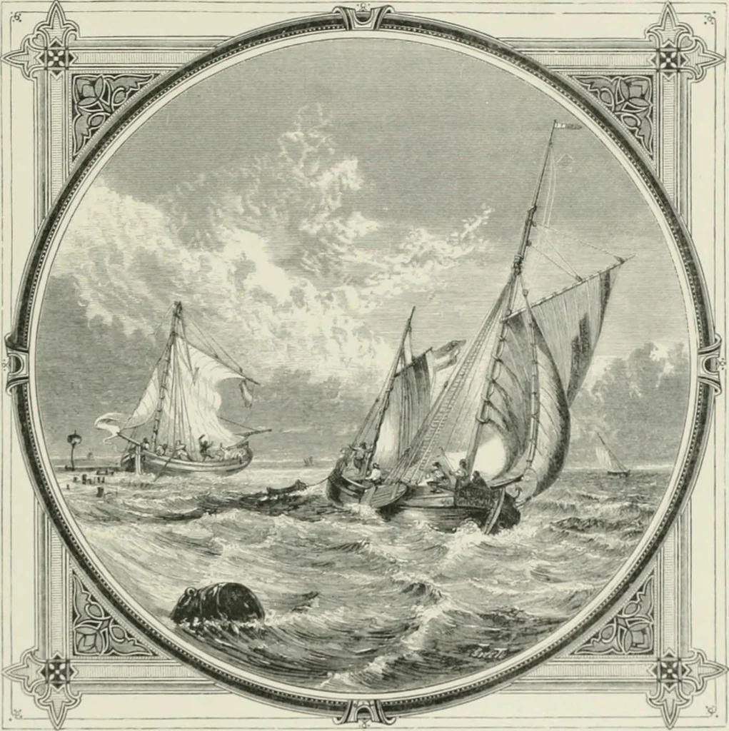 An illustration from Moral emblems : with aphorisms, adages, and proverbs, of all ages and nations, from Jacob Cats and Robert Farlie : with illustrations freely rendered, from designs found in their works, 1860, leaf 180