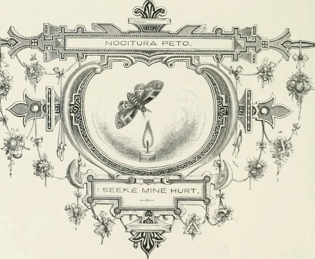 An illustration from Moral emblems : with aphorisms, adages, and proverbs, of all ages and nations, from Jacob Cats and Robert Farlie : with illustrations freely rendered, from designs found in their works, 1860, leaf 183