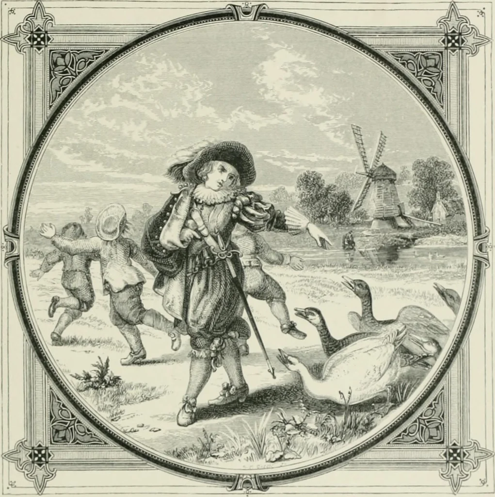 An illustration from Moral emblems : with aphorisms, adages, and proverbs, of all ages and nations, from Jacob Cats and Robert Farlie : with illustrations freely rendered, from designs found in their works, 1860, leaf 184