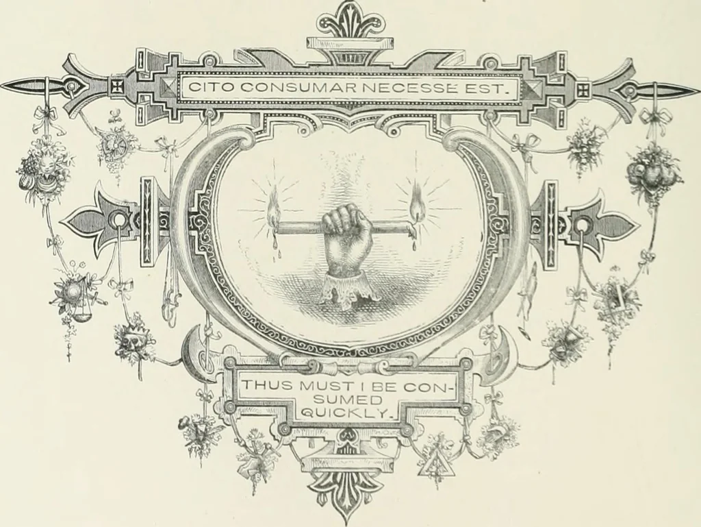 An illustration from Moral emblems : with aphorisms, adages, and proverbs, of all ages and nations, from Jacob Cats and Robert Farlie : with illustrations freely rendered, from designs found in their works, 1860, leaf 191