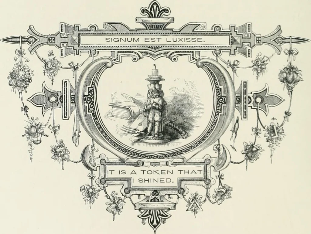 An illustration from Moral emblems : with aphorisms, adages, and proverbs, of all ages and nations, from Jacob Cats and Robert Farlie : with illustrations freely rendered, from designs found in their works, 1860, leaf 207