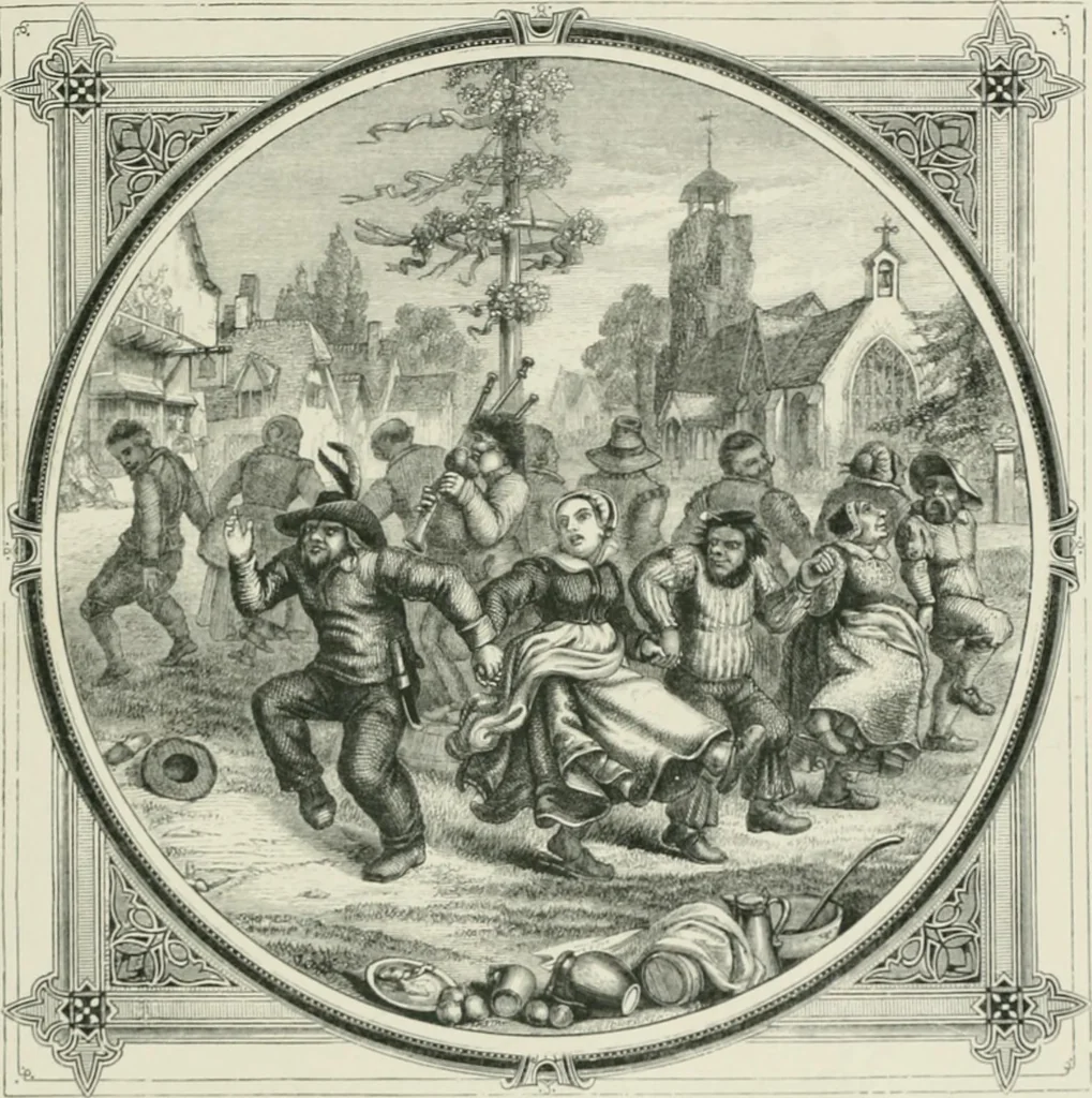 An illustration from Moral emblems : with aphorisms, adages, and proverbs, of all ages and nations, from Jacob Cats and Robert Farlie : with illustrations freely rendered, from designs found in their works, 1860, leaf 224