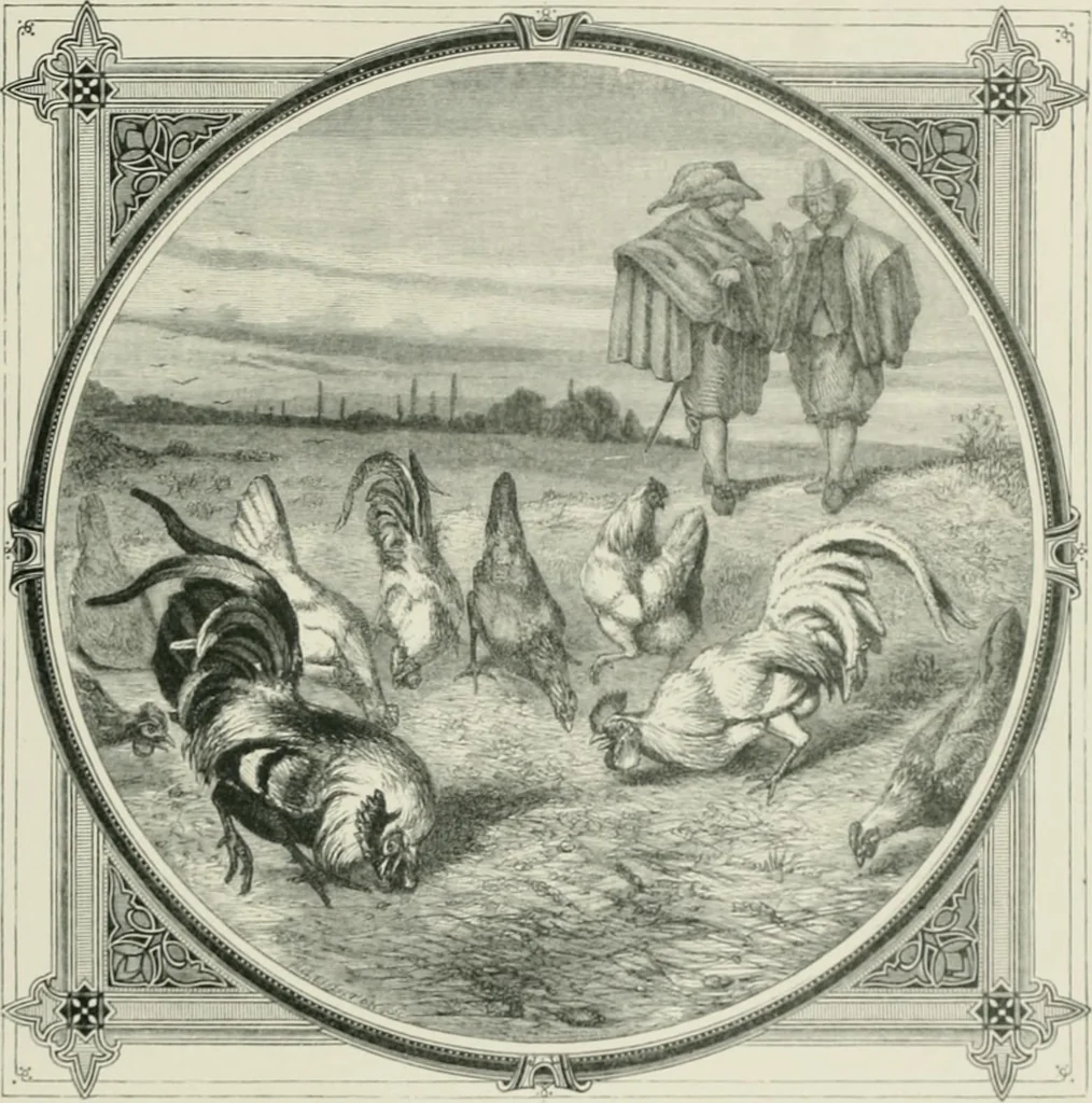 An illustration from Moral emblems : with aphorisms, adages, and proverbs, of all ages and nations, from Jacob Cats and Robert Farlie : with illustrations freely rendered, from designs found in their works, 1860, leaf 248