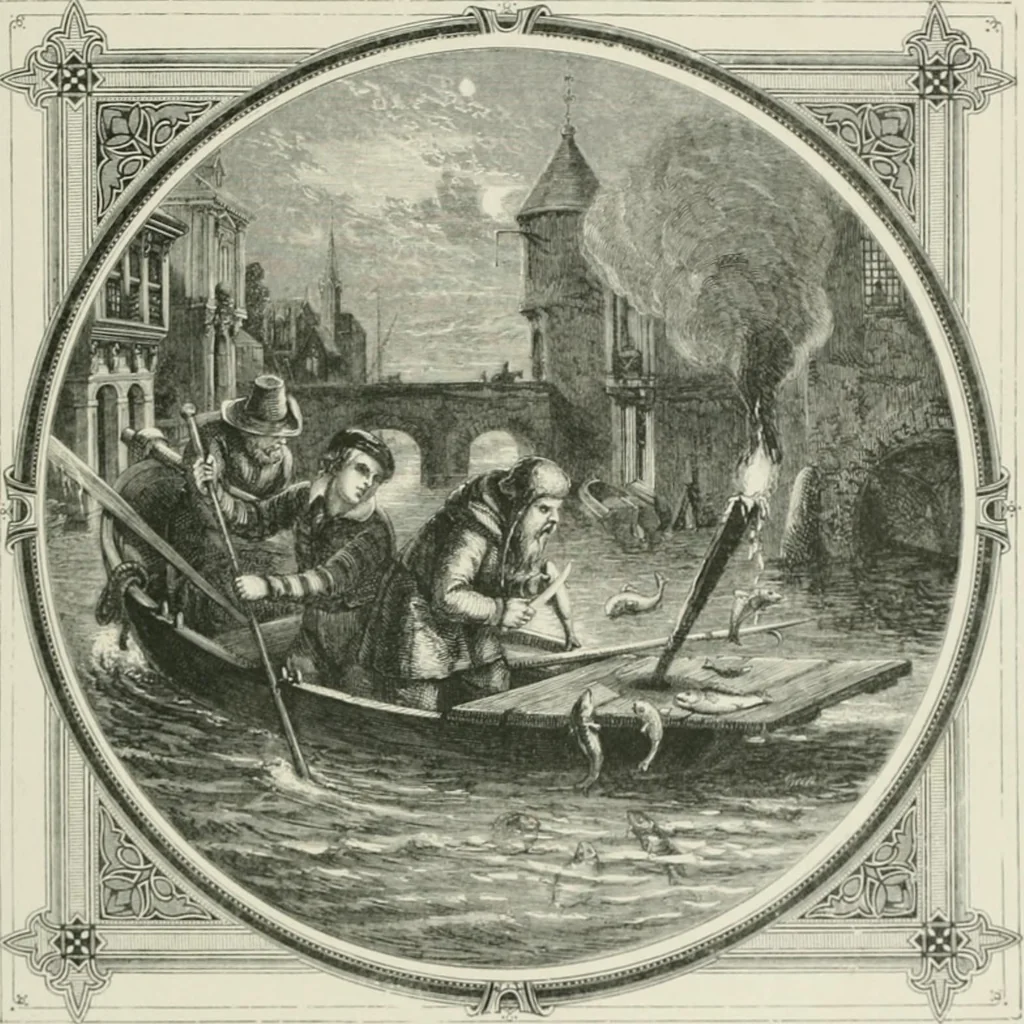 An illustration from Moral emblems : with aphorisms, adages, and proverbs, of all ages and nations, from Jacob Cats and Robert Farlie : with illustrations freely rendered, from designs found in their works, 1860, leaf 36