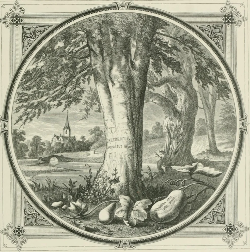 An illustration from Moral emblems : with aphorisms, adages, and proverbs, of all ages and nations, from Jacob Cats and Robert Farlie : with illustrations freely rendered, from designs found in their works, 1860, leaf 40