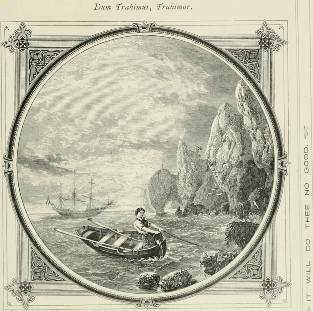 An illustration from Moral emblems : with aphorisms, adages, and proverbs, of all ages and nations, from Jacob Cats and Robert Farlie : with illustrations freely rendered, from designs found in their works, 1860, leaf 48