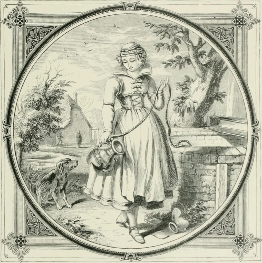 An illustration from Moral emblems : with aphorisms, adages, and proverbs, of all ages and nations, from Jacob Cats and Robert Farlie : with illustrations freely rendered, from designs found in their works, 1860, leaf 60