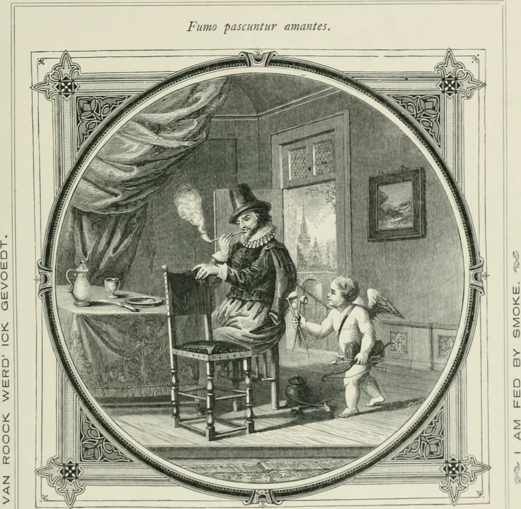 An illustration from Moral emblems : with aphorisms, adages, and proverbs, of all ages and nations, from Jacob Cats and Robert Farlie : with illustrations freely rendered, from designs found in their works, 1860, leaf 76