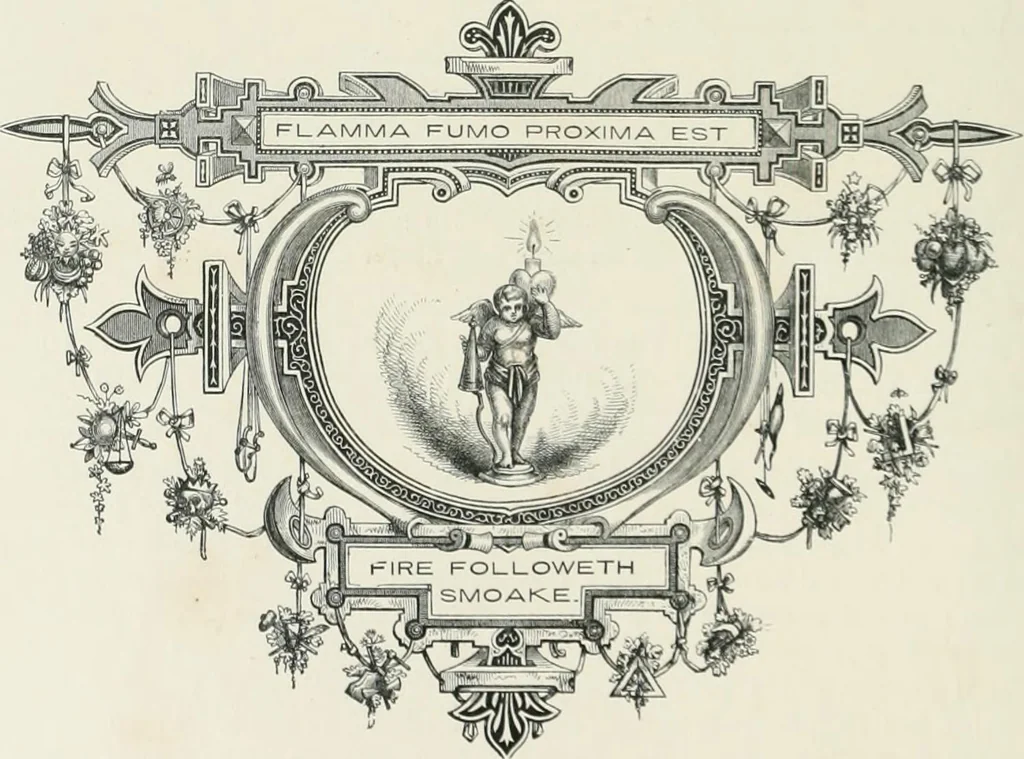 An illustration from Moral emblems : with aphorisms, adages, and proverbs, of all ages and nations, from Jacob Cats and Robert Farlie : with illustrations freely rendered, from designs found in their works, 1860, leaf 79