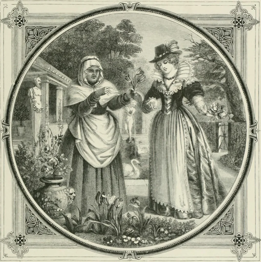 An illustration from Moral emblems : with aphorisms, adages, and proverbs, of all ages and nations, from Jacob Cats and Robert Farlie : with illustrations freely rendered, from designs found in their works, 1860, leaf 84