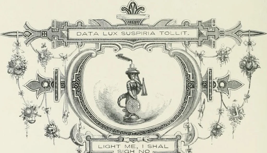 An illustration from Moral emblems : with aphorisms, adages, and proverbs, of all ages and nations, from Jacob Cats and Robert Farlie : with illustrations freely rendered, from designs found in their works, 1860, leaf 91