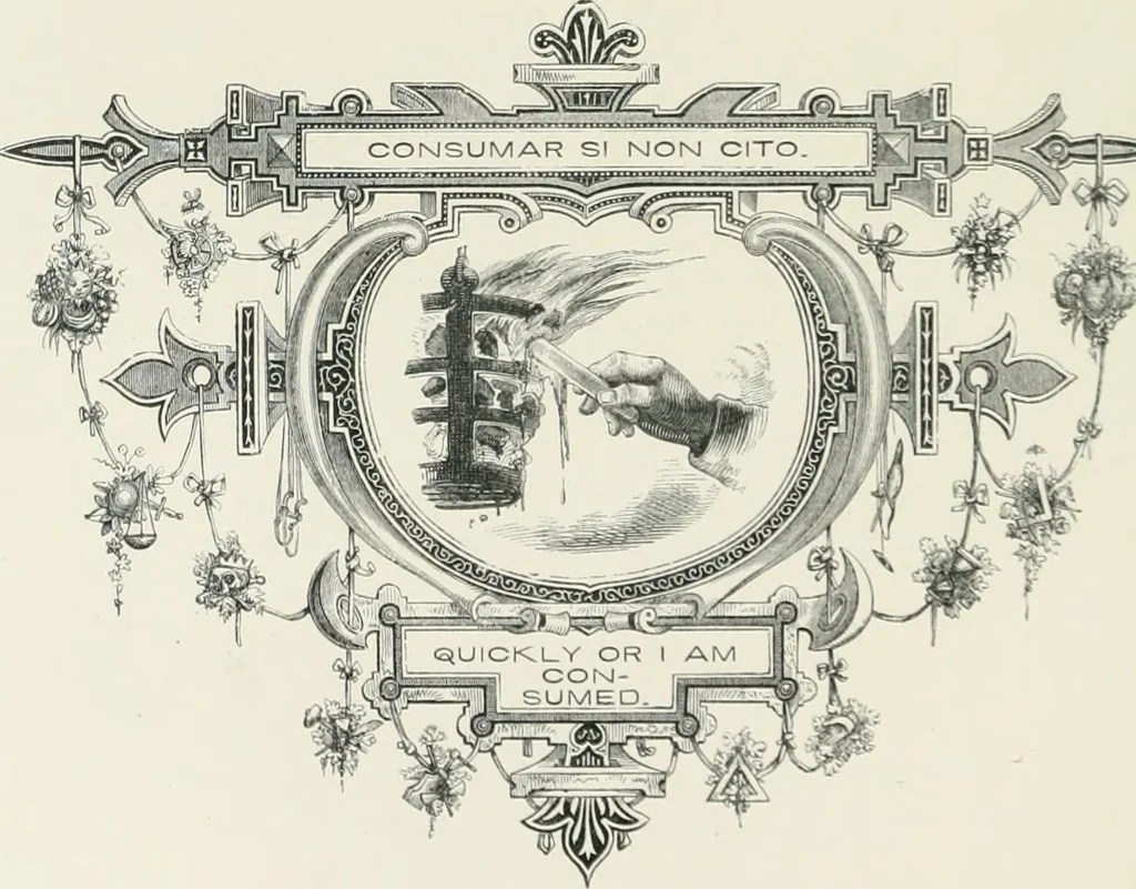 An illustration from Moral emblems : with aphorisms, adages, and proverbs, of all ages and nations, from Jacob Cats and Robert Farlie : with illustrations freely rendered, from designs found in their works, 1860, leaf 95
