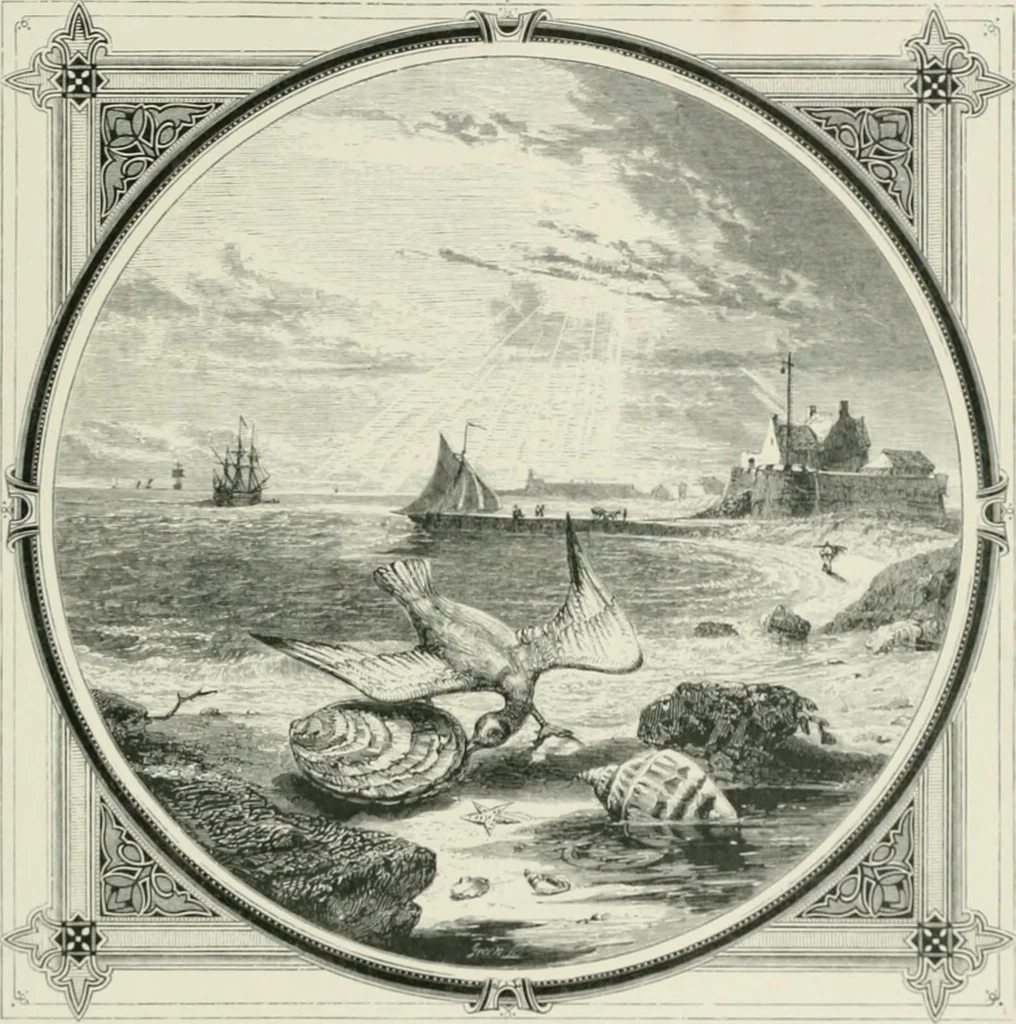 An illustration from Moral emblems : with aphorisms, adages, and proverbs, of all ages and nations, from Jacob Cats and Robert Farlie : with illustrations freely rendered, from designs found in their works, 1860, leaf 96