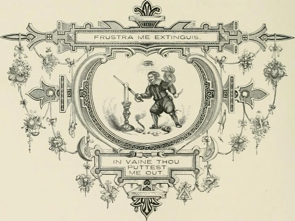 An illustration from Moral emblems : with aphorisms, adages, and proverbs, of all ages and nations, from Jacob Cats and Robert Farlie : with illustrations freely rendered, from designs found in their works, 1860, leaf 105