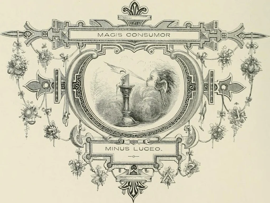 An illustration from Moral emblems : with aphorisms, adages, and proverbs, of all ages and nations, from Jacob Cats and Robert Farlie : with illustrations freely rendered, from designs found in their works, 1860, leaf 117