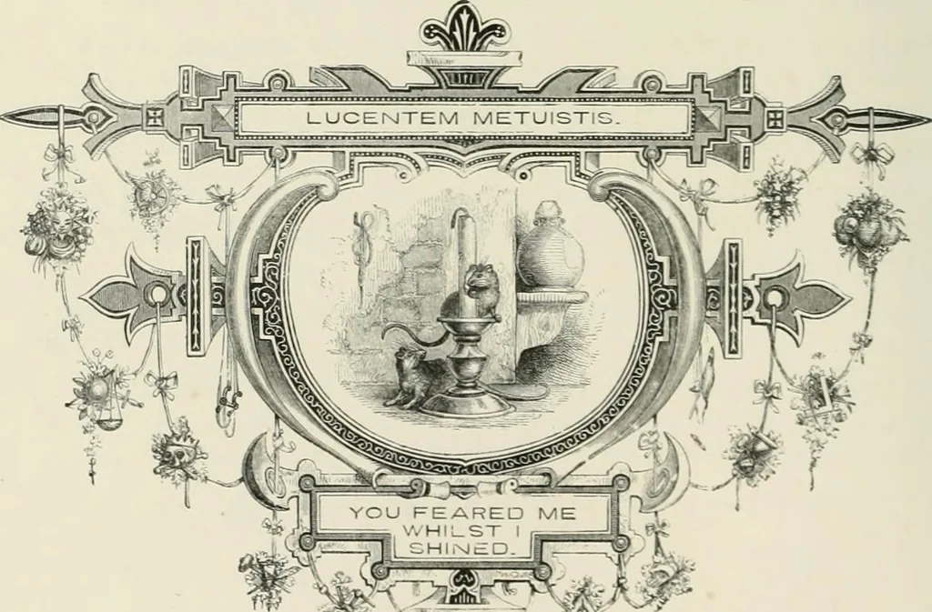 An illustration from Moral emblems : with aphorisms, adages, and proverbs, of all ages and nations, from Jacob Cats and Robert Farlie : with illustrations freely rendered, from designs found in their works, 1860, leaf 121