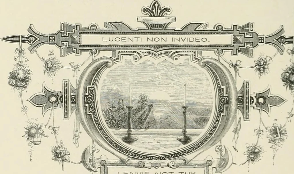 An illustration from Moral emblems : with aphorisms, adages, and proverbs, of all ages and nations, from Jacob Cats and Robert Farlie : with illustrations freely rendered, from designs found in their works, 1860, leaf 129