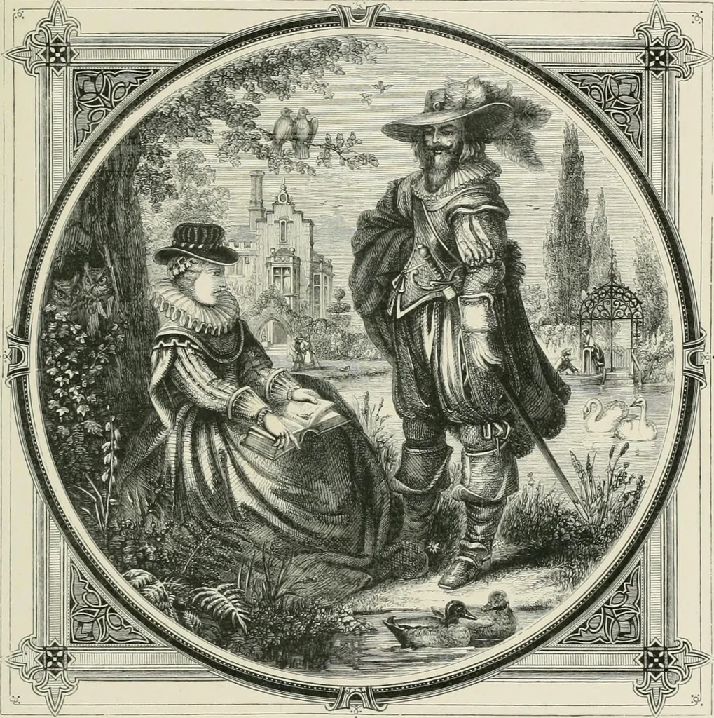An illustration from Moral emblems : with aphorisms, adages, and proverbs, of all ages and nations, from Jacob Cats and Robert Farlie : with illustrations freely rendered, from designs found in their works, 1860, leaf 130