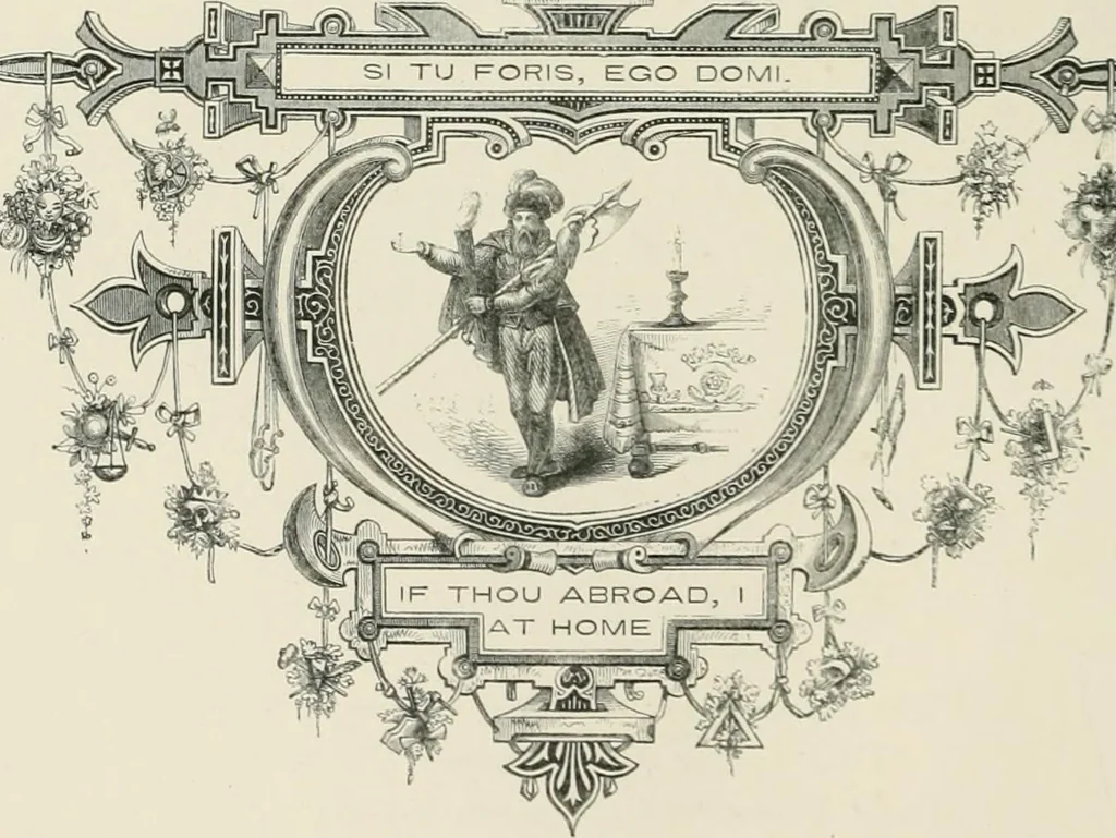An illustration from Moral emblems : with aphorisms, adages, and proverbs, of all ages and nations, from Jacob Cats and Robert Farlie : with illustrations freely rendered, from designs found in their works, 1860, leaf 133