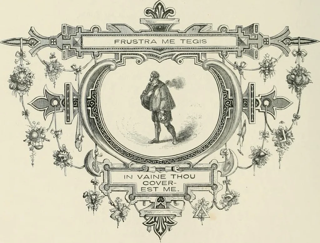 An illustration from Moral emblems : with aphorisms, adages, and proverbs, of all ages and nations, from Jacob Cats and Robert Farlie : with illustrations freely rendered, from designs found in their works, 1860, leaf 149