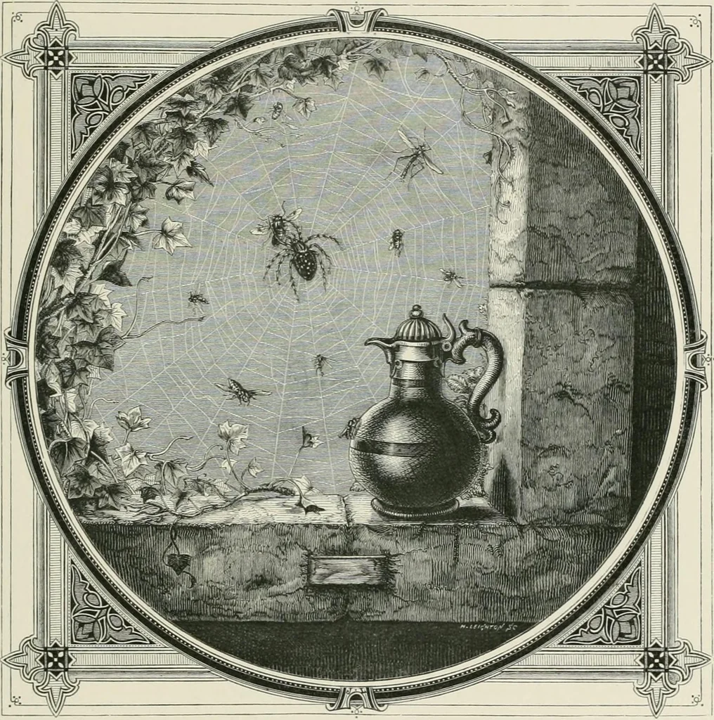 An illustration from Moral emblems : with aphorisms, adages, and proverbs, of all ages and nations, from Jacob Cats and Robert Farlie : with illustrations freely rendered, from designs found in their works, 1860, leaf 150